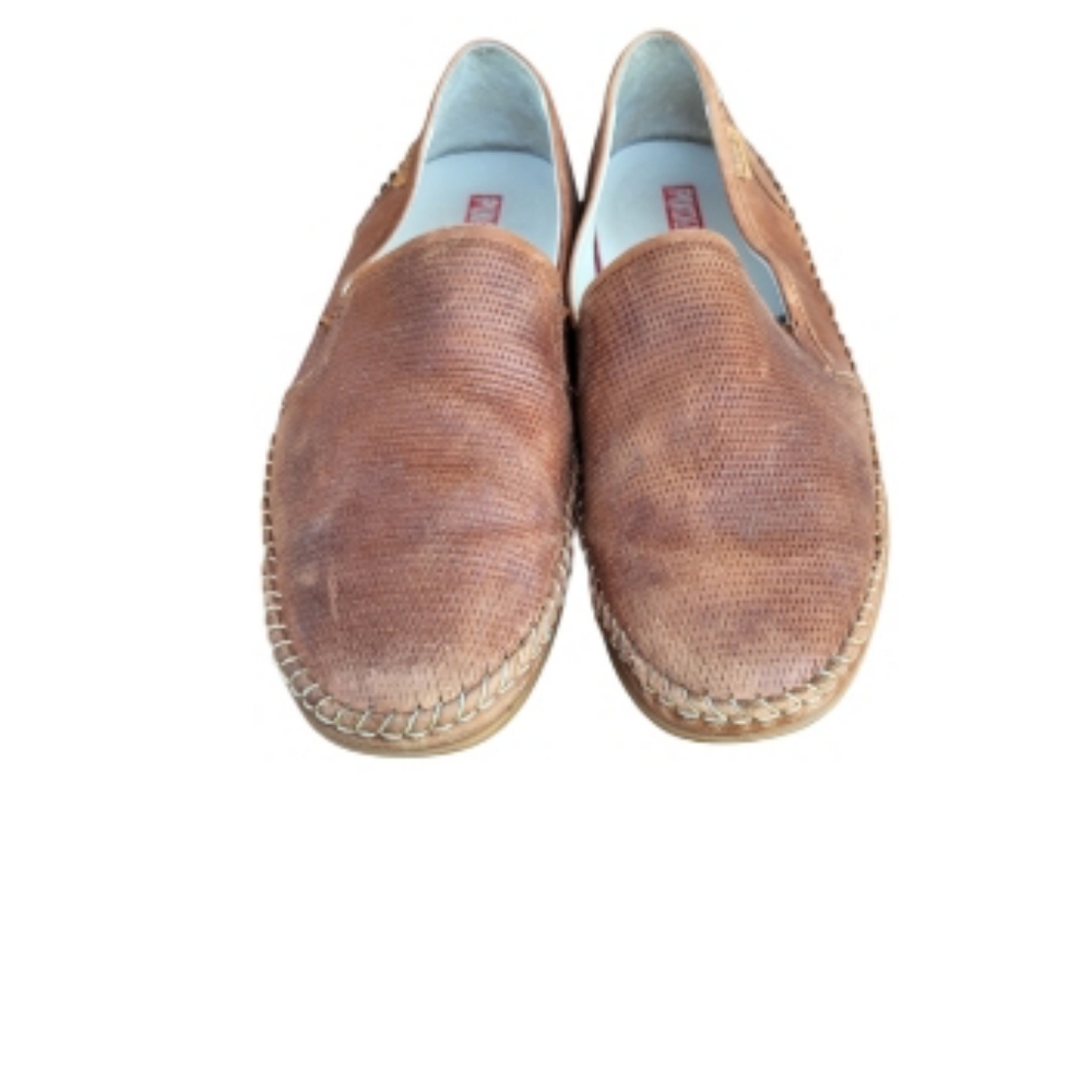 46 Pikolinos Azores Brown Leather Driver Loafer Venetian Slip On Jog Shoe Men 12 - Picture 11 of 16